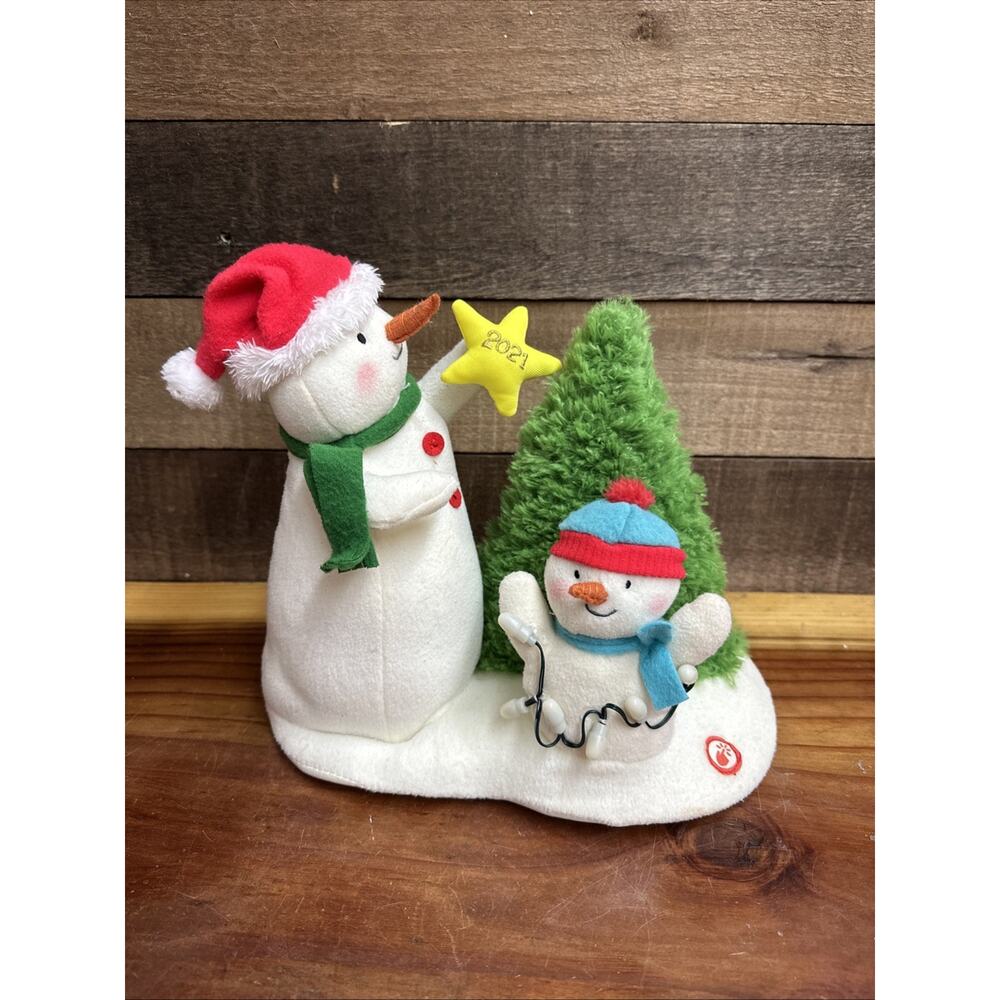 Hallmark Jingle Pals "Tangled Up in Christmas" Animated Snowman Plush